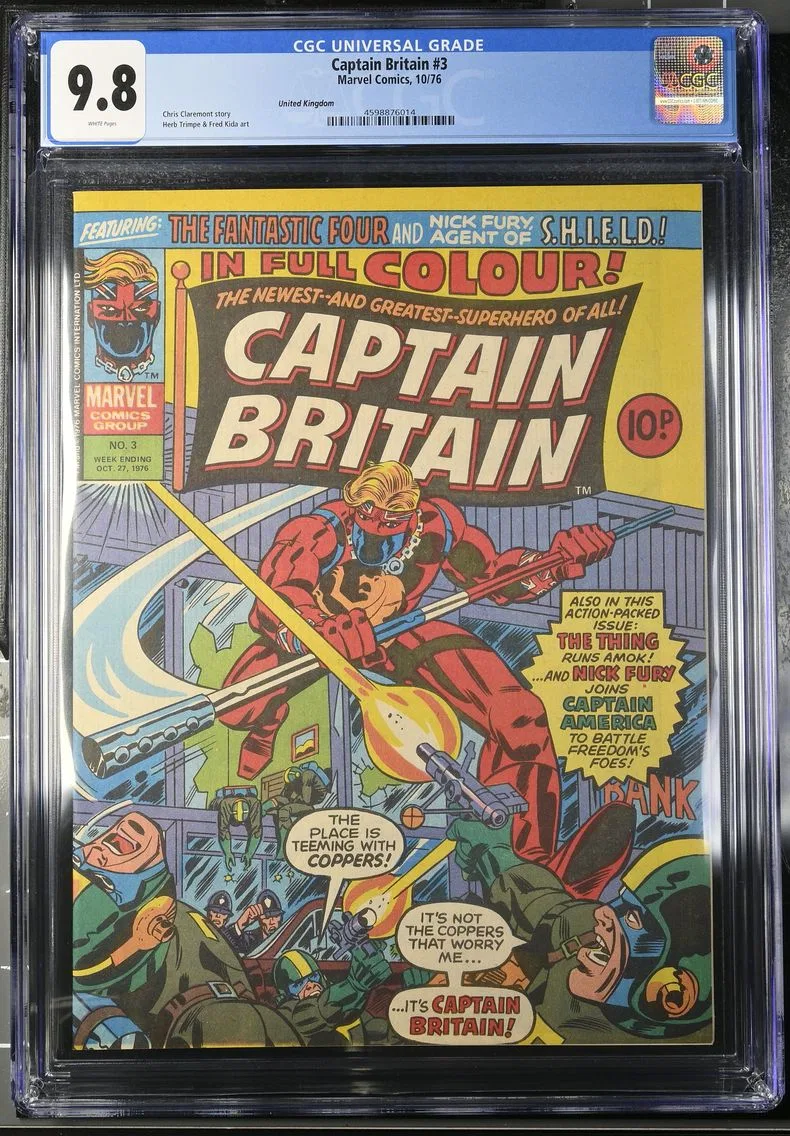 1976 Captain Britain #3 CGC 9.8 Marvel Comics
