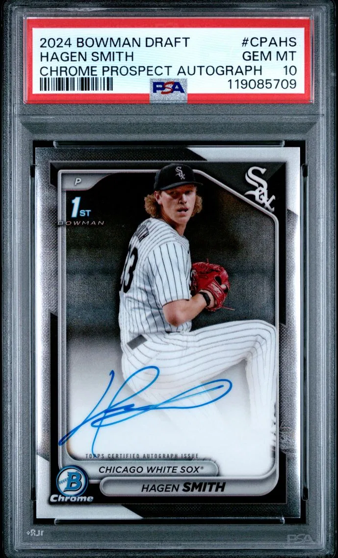 2024 #CPAHS HAGEN SMITH PSA 10 Bowman Draft Chrome Prospect Autographs