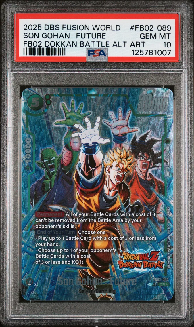2025 #FB02-089 Son Gohan : Future PSA 10 Dragon Ball Super Card Game Fusion World New Adventure