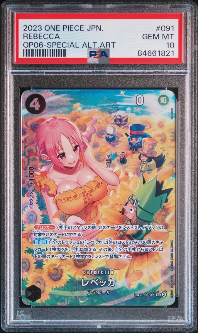 2023 #091 Rebecca PSA 10 One Piece Japanese OP06-Wings of the Captain