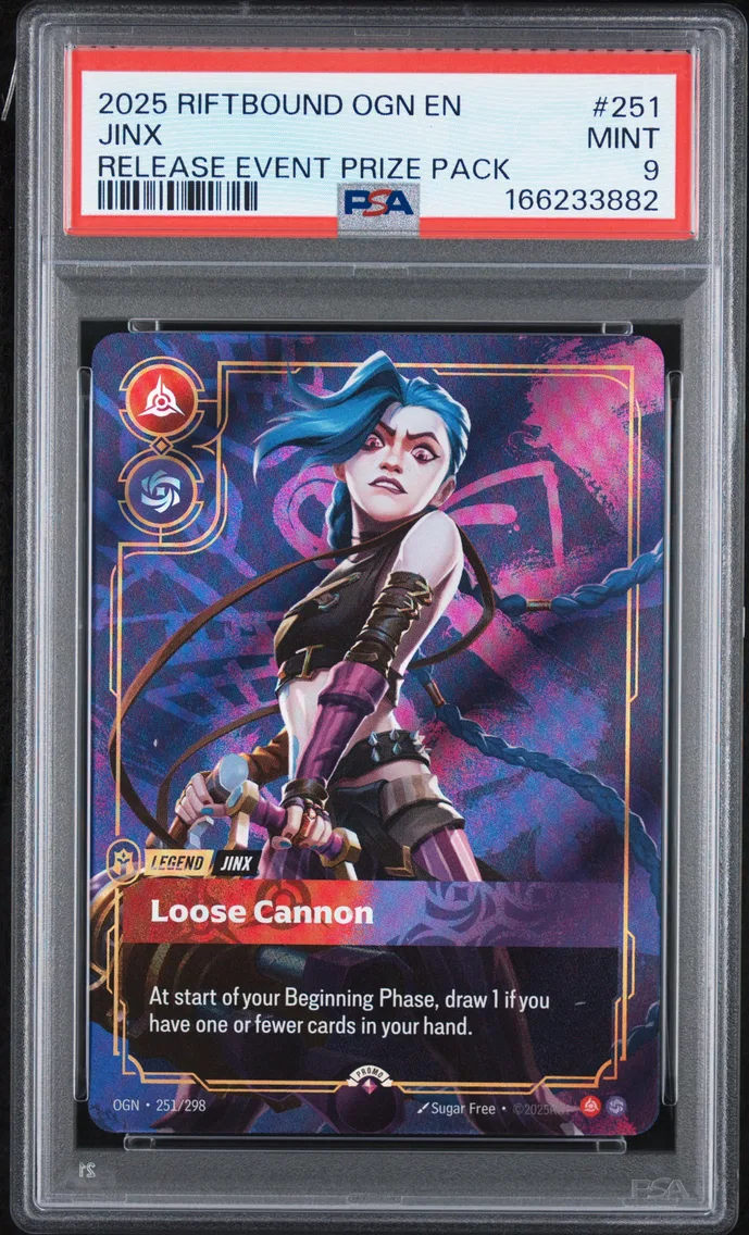 2025 #251 Jinx - Loose Cannon PSA 9 Riftbound: League of Legends Ogn-Origins