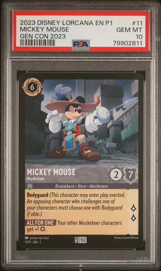 2023 #11 Mickey Mouse - Musketeer PSA 10 Disney Lorcana EN P1-Promo