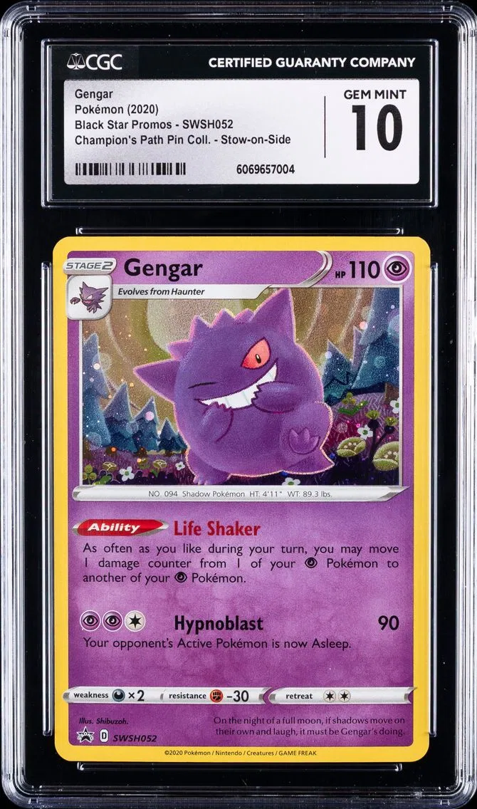 2017 #SWSH052 Gengar CGC 10 Black Star Promos - Sword & Shield - English Pokemon