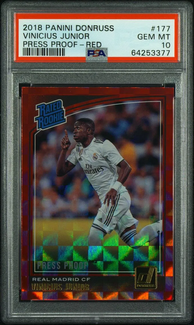 2018 #177 Vinicius Junior PSA 10 Panini Donruss