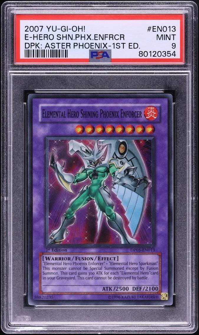 2007 #EN013 Elemental Hero Shining Phoenix Enforcer 1st Edition PSA 9 YU-GI-Oh! Duelist Pack: Aster Phoenix Pokemon
