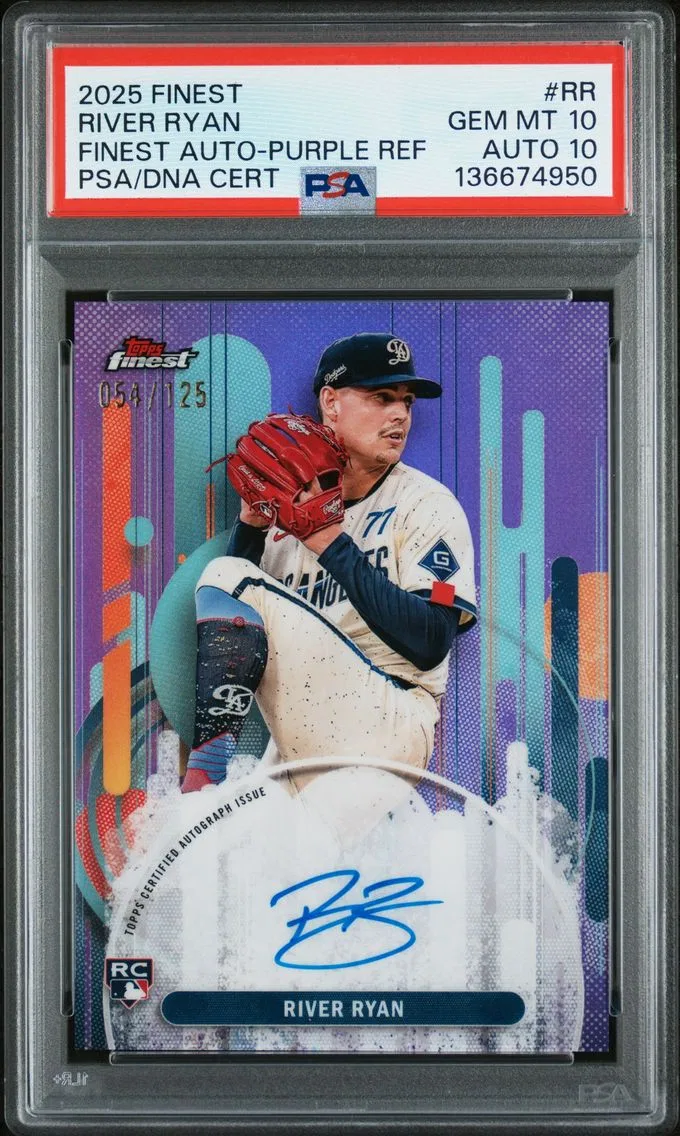 2025 #RR River Ryan PSA 10 Topps Finest Finest Autographs