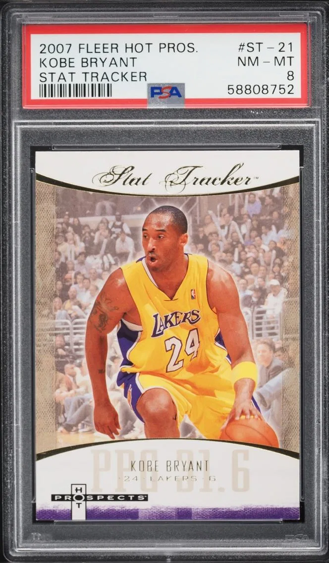 2007 #ST-21 Kobe Bryant PSA 8 Fleer Hot Prospects Stat Tracker