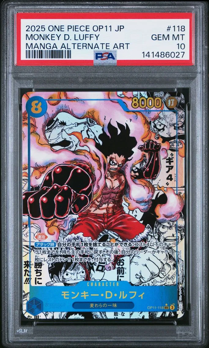 2025 #118 Monkey D. Luffy PSA 10