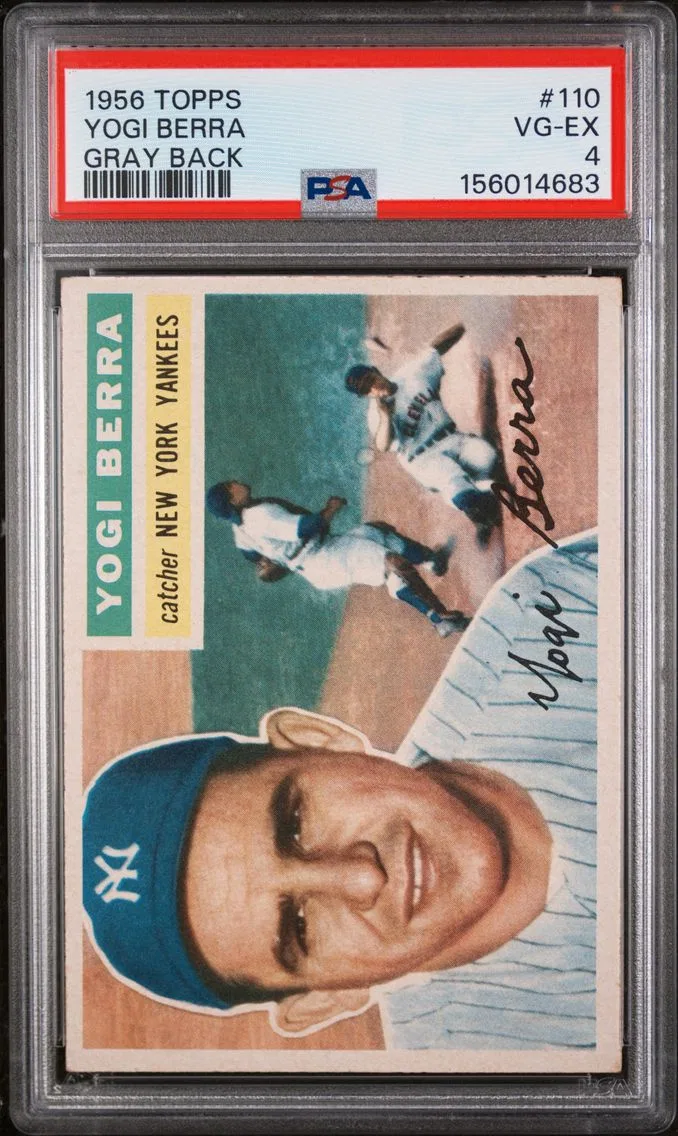 1956 #110 Yogi Berra PSA 4 Topps