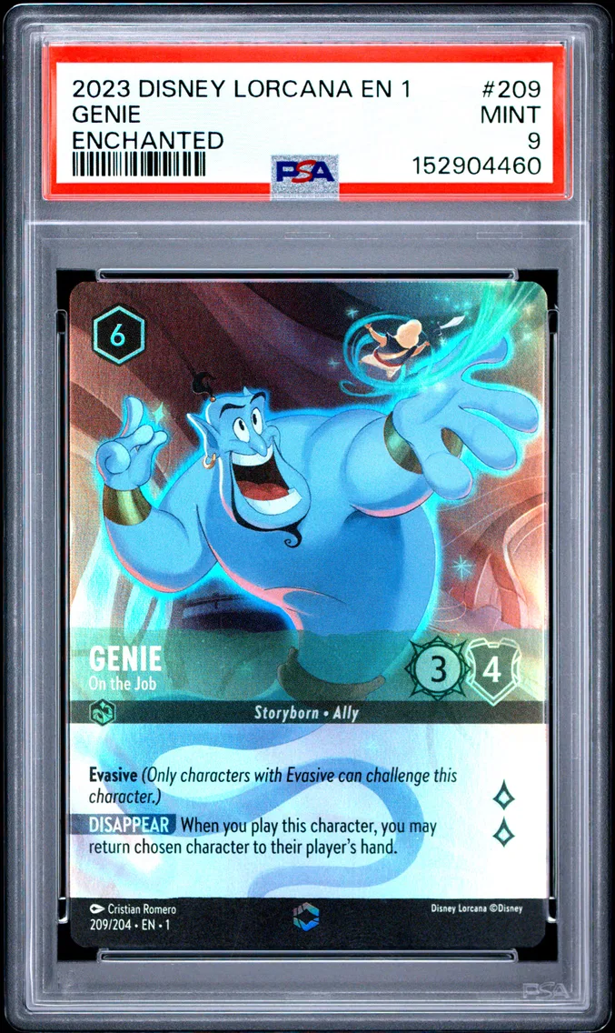2023 #209 Genie - on the Job PSA 9 Disney Lorcana EN 1-the First Chapter