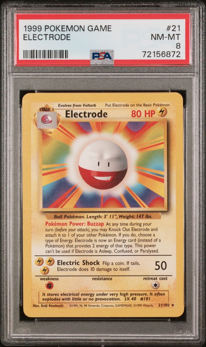 1999 #21 Electrode PSA 8 Game