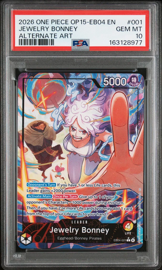 2026 #001 Jewelry Bonney PSA 10 One Piece OP15-EB04-Adventure on Kami's Island