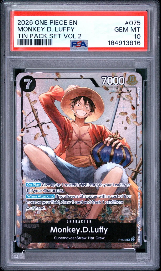2026 #075 Monkey D. Luffy PSA 10 One Piece Promos