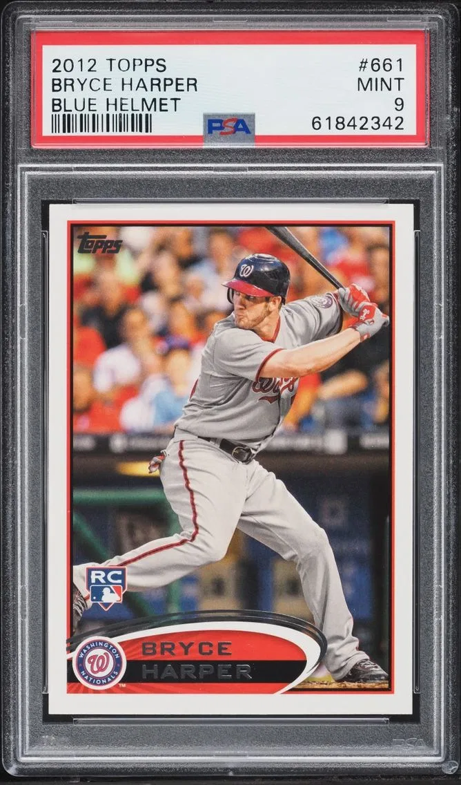 2012 Topps Blue Helmet Bryce Harper ROOKIE #661 PSA 9 MINT