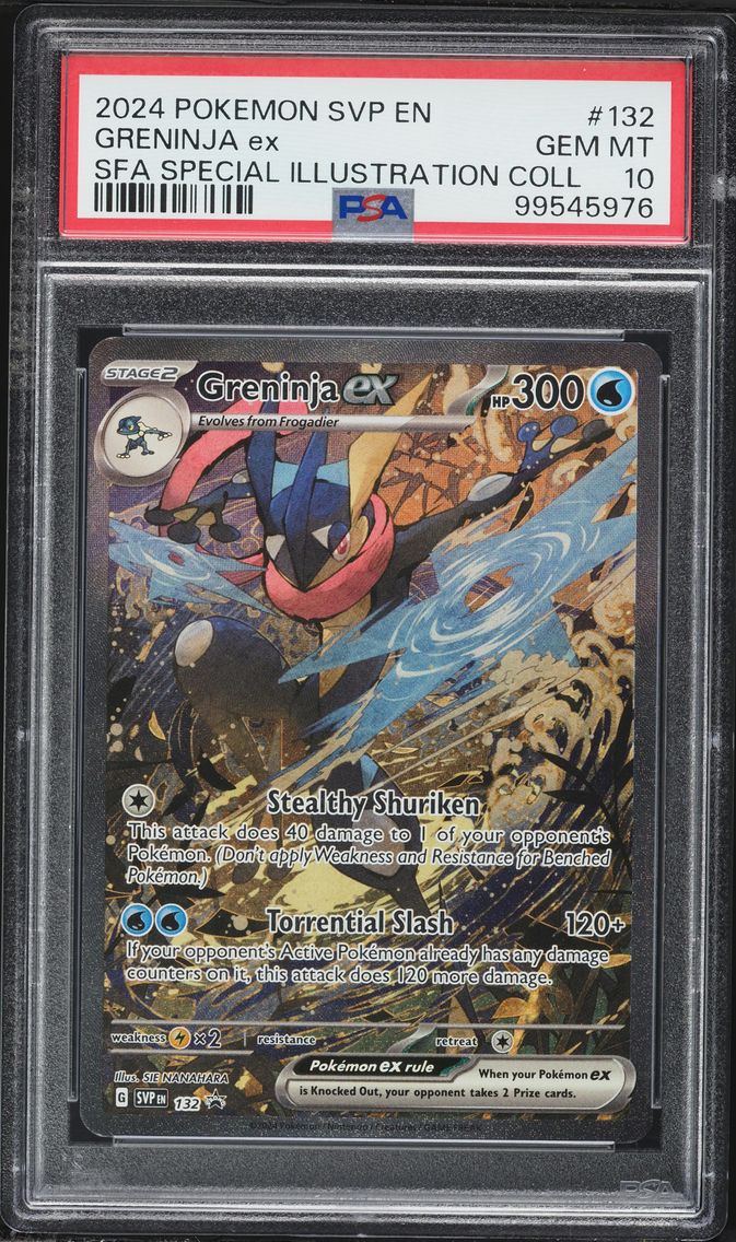 2024 #132 Greninja EX PSA 10 Svp