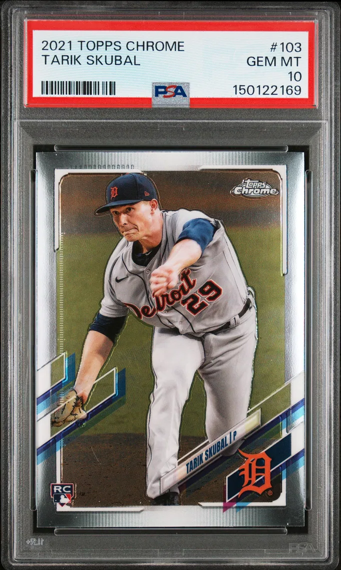 2021 #103 Tarik Skubal PSA 10 Topps Chrome