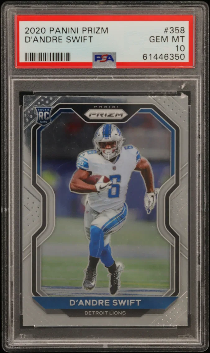 2020 #358 D'Andre Swift PSA 10 Panini Prizm
