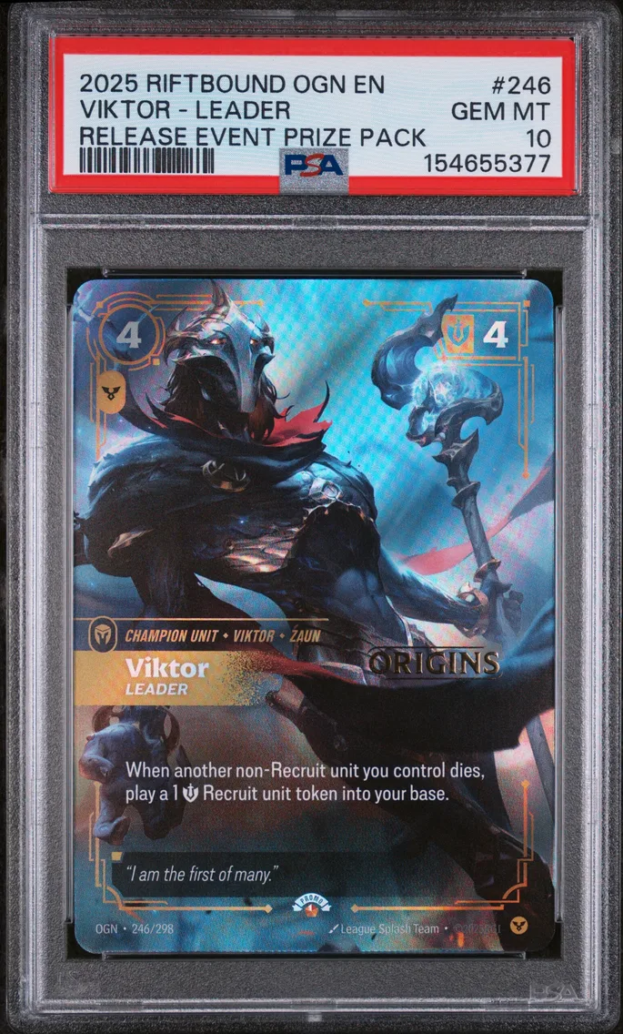 2025 #246 Viktor - Leader PSA 10 Riftbound: League of Legends Ogn-Origins