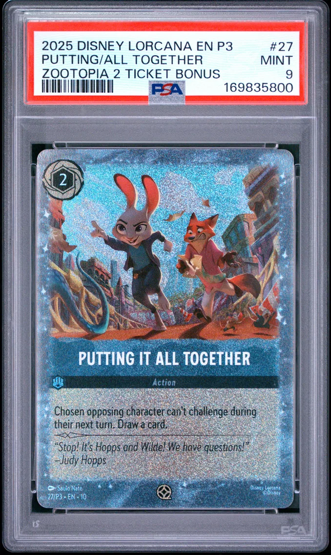2025 #27 Putting It All Together PSA 9 Disney Lorcana EN P3-Promo