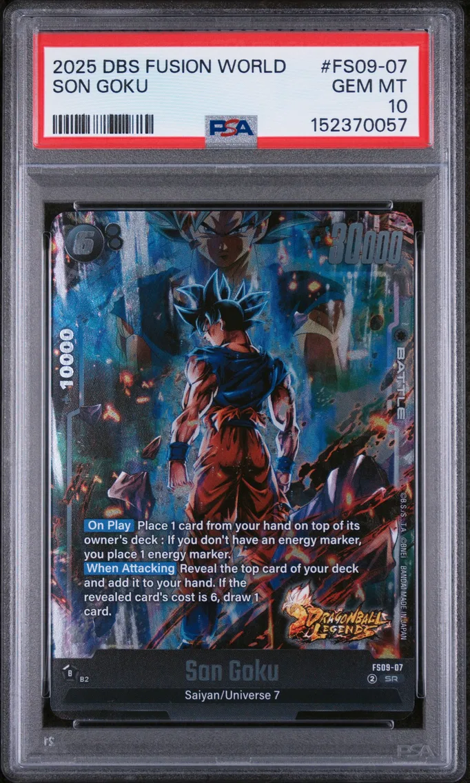 2025 #FS09-07 Son Goku PSA 10 Dragon Ball Super Card Game Fusion World Starter Deck EX Shallot