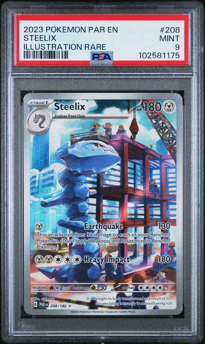 2023 #208 Steelix PSA 9 Par EN-Paradox Rift Pokemon