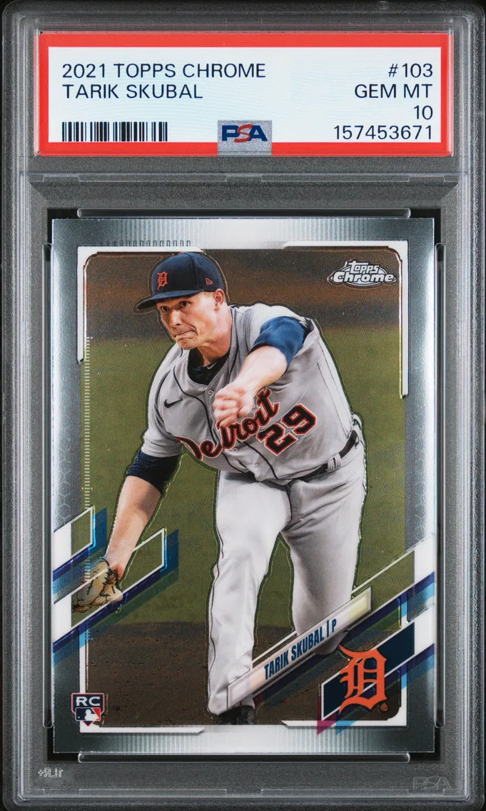2021 #103 Tarik Skubal PSA 10 Topps Chrome