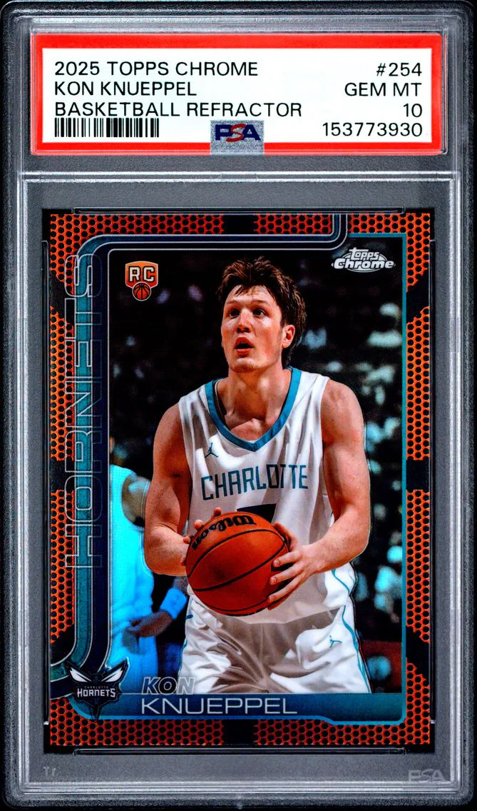2025 #254 Kon Knueppel PSA 10 Topps Chrome