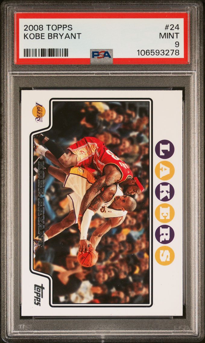 2008 #24 Kobe Bryant PSA 9 Topps