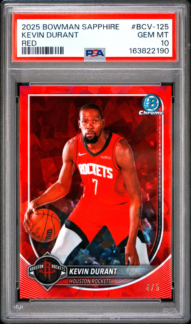 2025 #BCV-125 Kevin Durant PSA 10 Bowman Sapphire Edition
