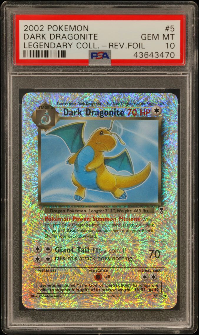 2002 #5 Dark Dragonite-Reverse F