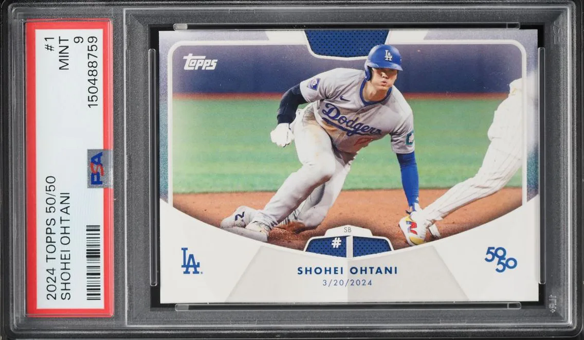 2024 Topps 50/50 Shohei Ohtani #1 PSA 9 MINT