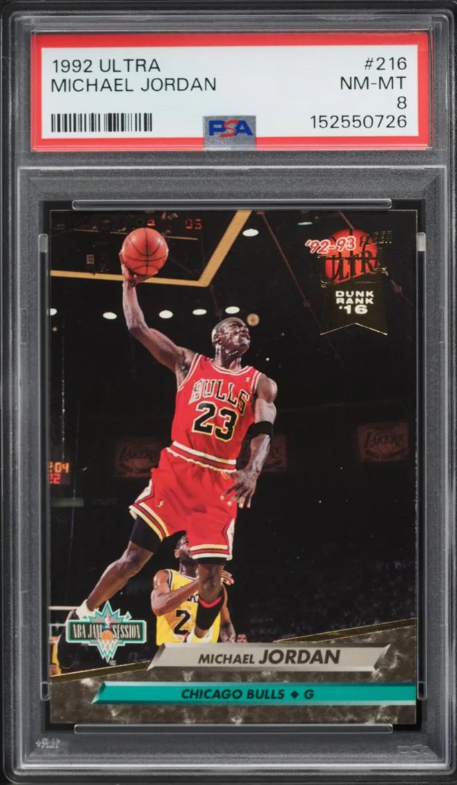 1992 #216 Michael Jordan PSA 8 Ultra Basketball