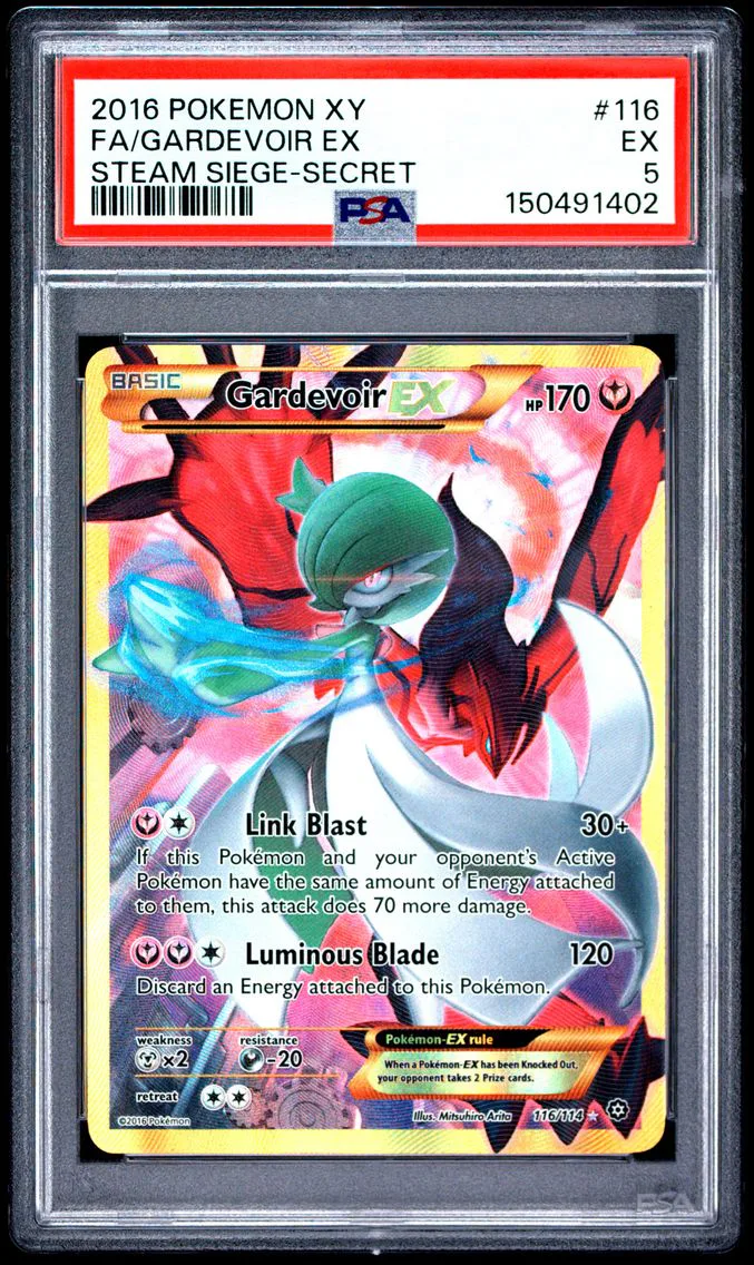 2016 #116 Full Art/Gardevoir EX PSA 5 XY Steam Siege