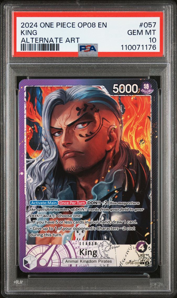 2024 #057 King PSA 10 One Piece OP08-Two Legends