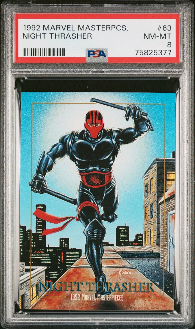 1992 #63 Night Thrasher PSA 8 Marvel Masterpieces