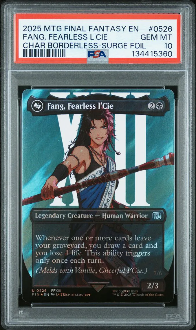 2025 #0526 Fang, Fearless L'Cie PSA 10 Final Fantasy Magic The Gathering