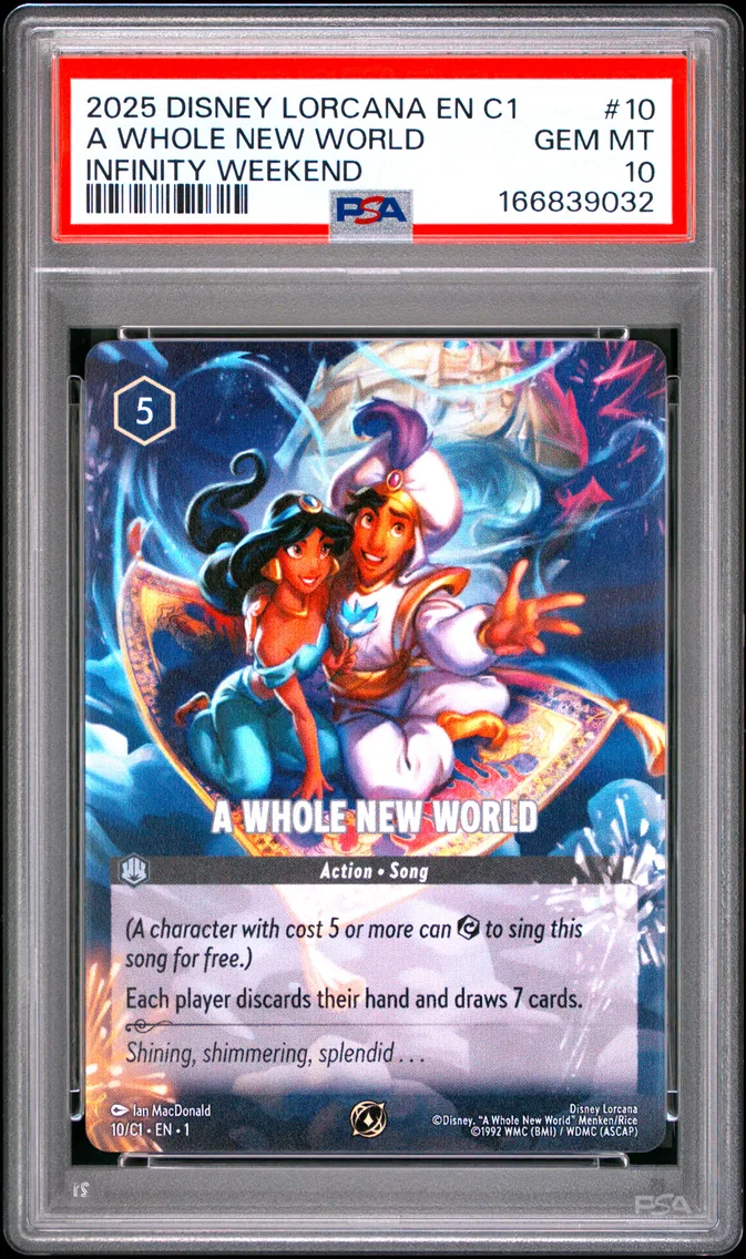 2025 #10 A Whole New World PSA 10 Disney Lorcana EN C1-Lorcana Challenge Promo