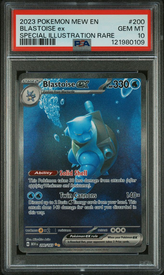 2023 #200 Blastoise EX PSA 10 Me