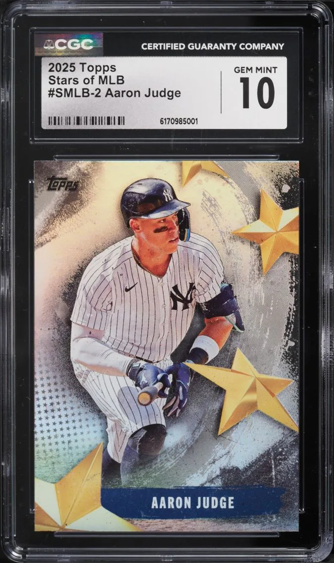 2025 Topps Stars Of MLB Aaron Judge #SMLB-2 CGC 10 GEM MINT