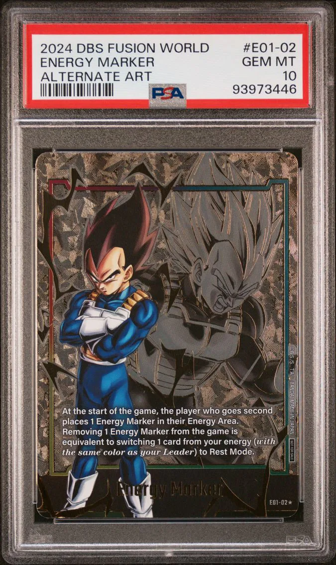 2024 #E01-02 Energy Marker PSA 10 Dragon Ball Super Card Game Fusion World Energy Marker Pack 01