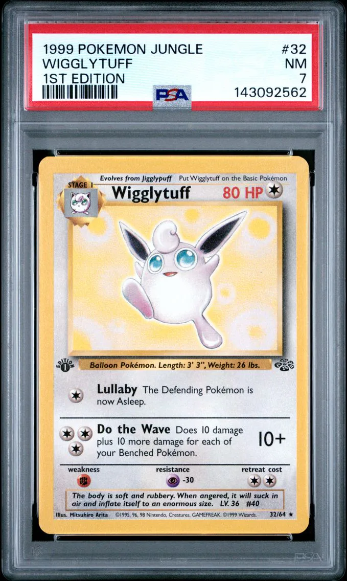 1999 #32 Wigglytuff 1st Edition PSA 7 Jungle