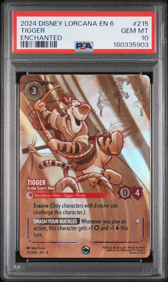 2024 #215 Tigger - in the Crow's Nest PSA 10 Disney Lorcana EN 6-Azurite Sea