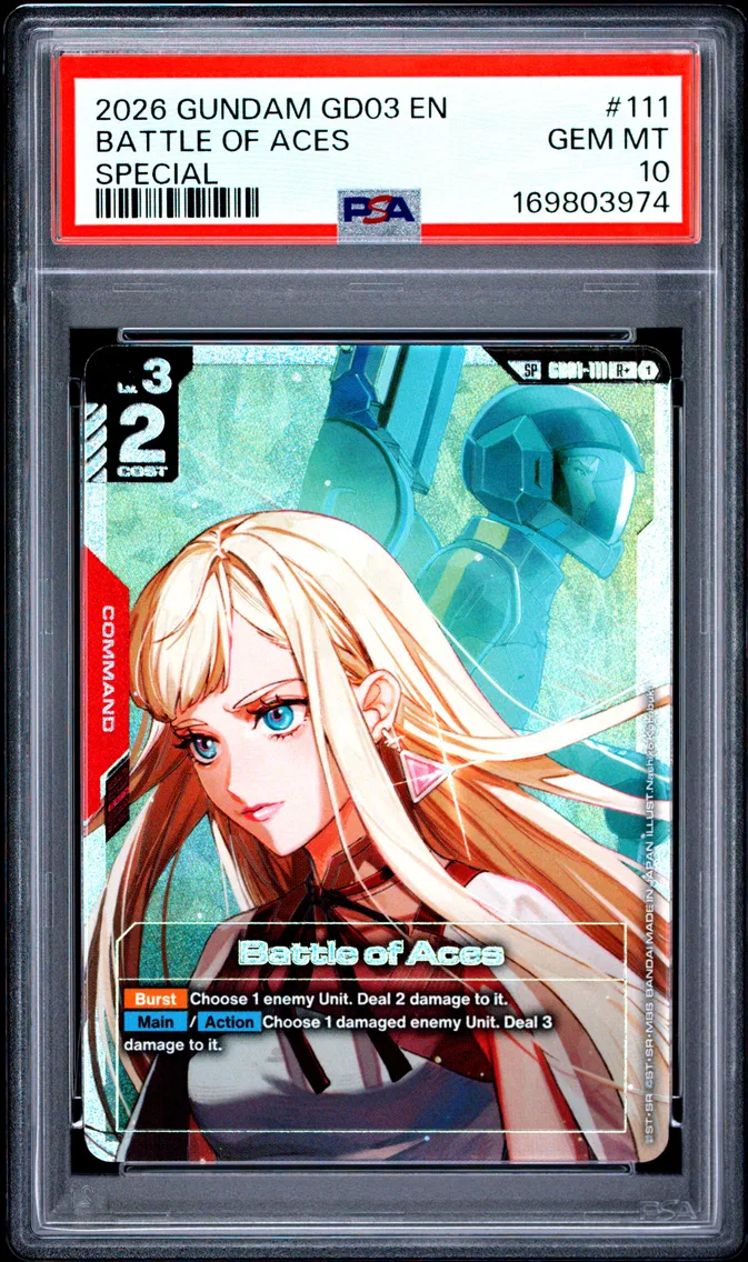 2026 #111 Battle of Aces PSA 10 Gundam GD03-Steel Requiem