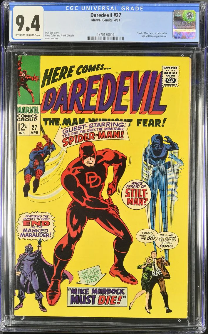 1967 Daredevil #27 CGC 9.4 Marvel Comics