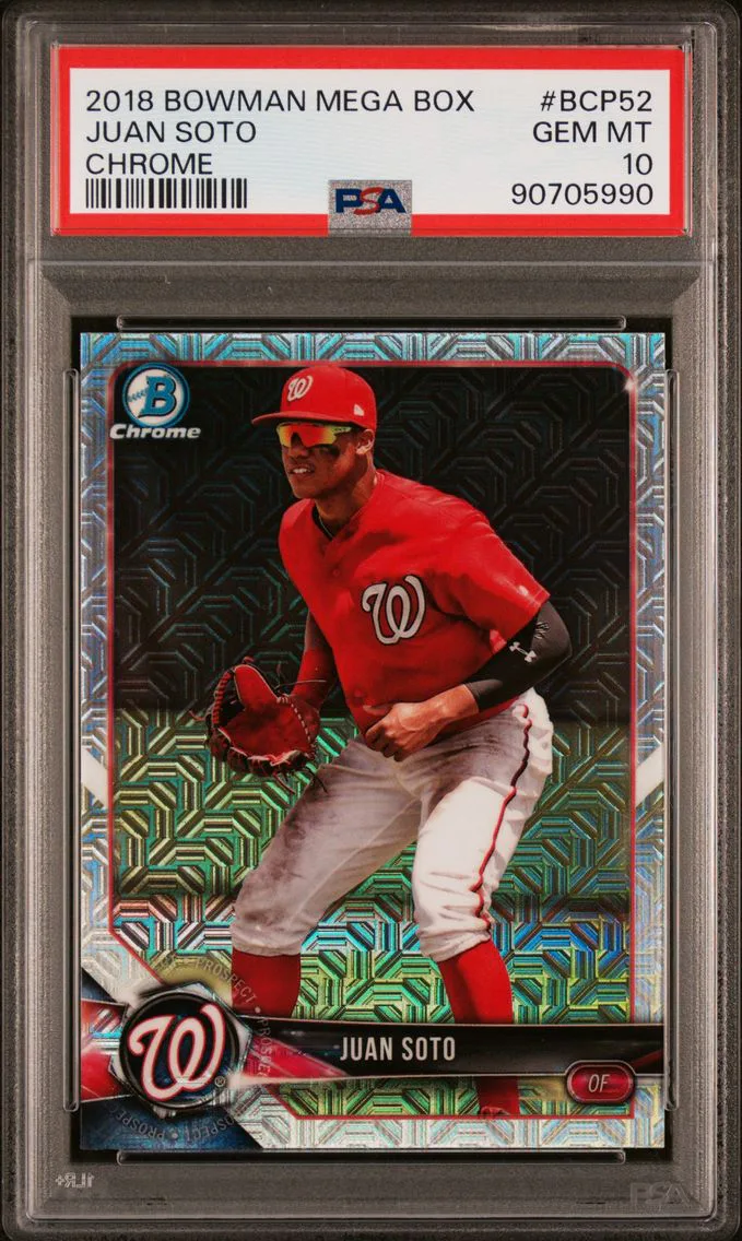 2018 #BCP52 Juan Soto PSA 10 Bowman Mega Box Chrome