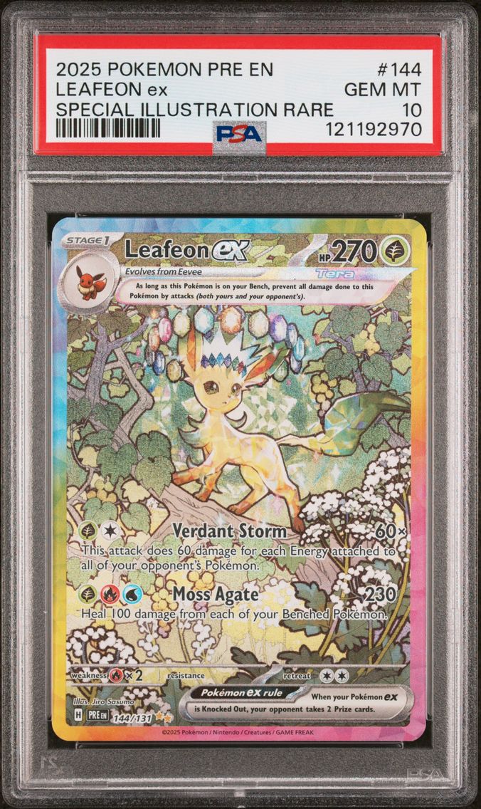 2025 #144 Leafeon EX PSA 10 Pre