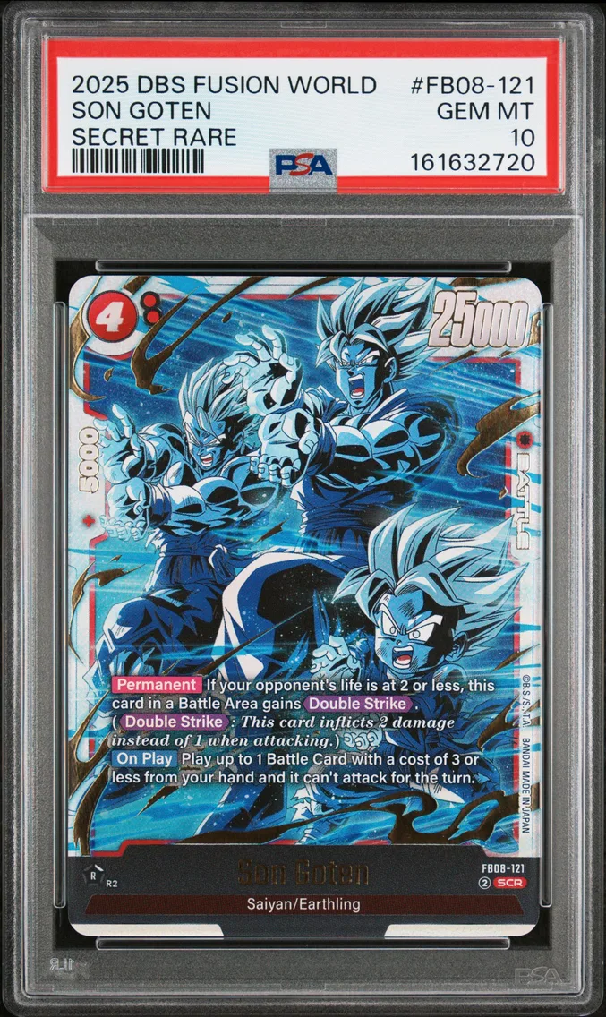 2025 #FB08-121 SON GOTEN PSA 10 Dragon Ball Super Card Game Fusion World Saiyan's Pride