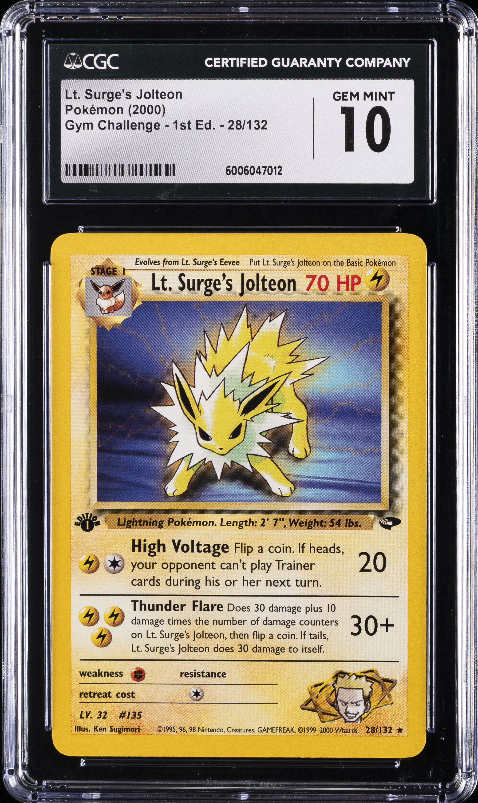 LT. Surge's Jolteon 1st Edition