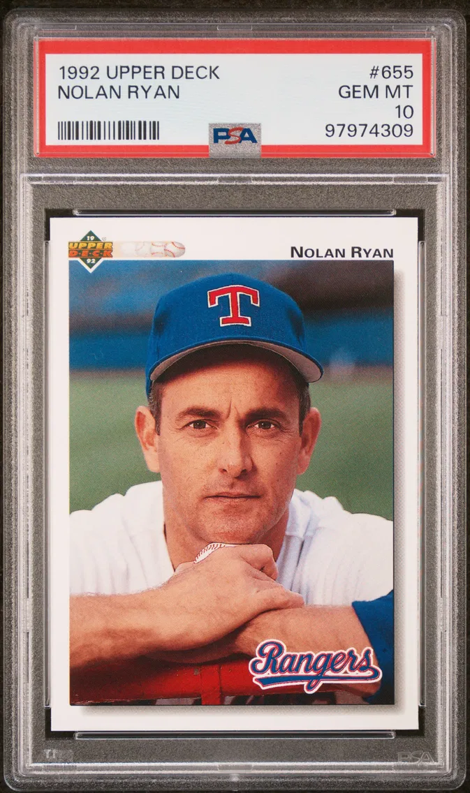 1992 #655 Nolan Ryan PSA 10 Upper Deck