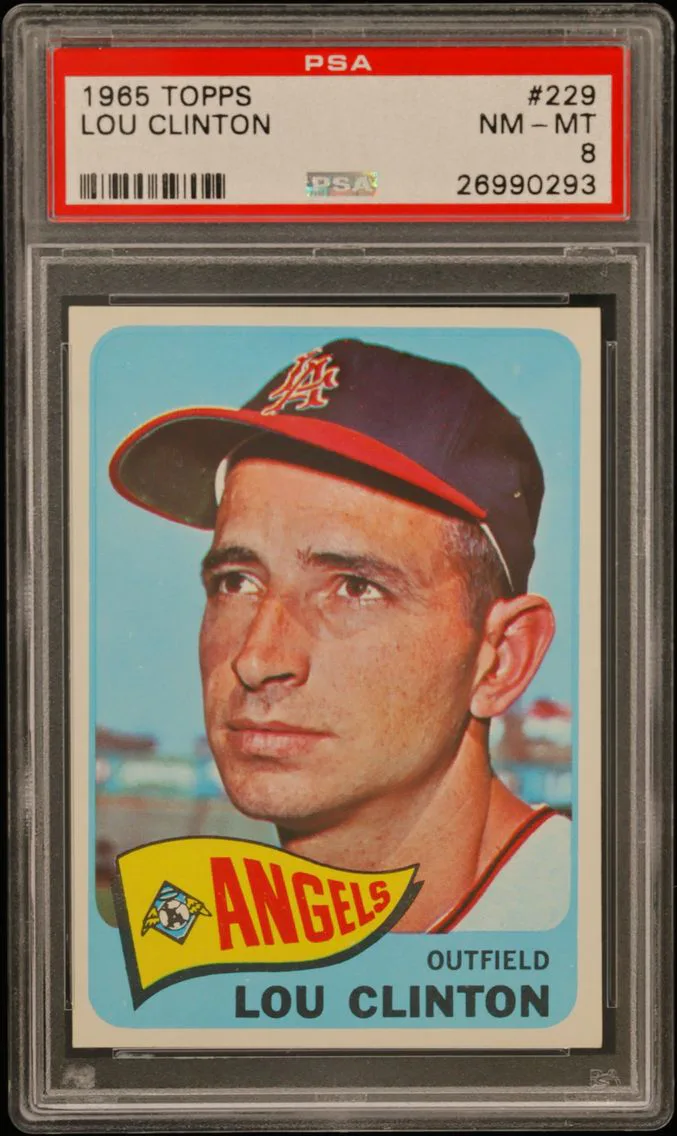 1965 #229 Lou Clinton PSA 8 Topps